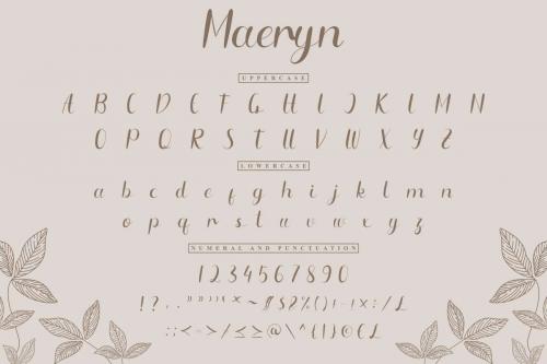 Maeryn Script Font