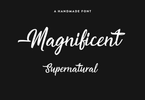Magnificent Supernatural Font