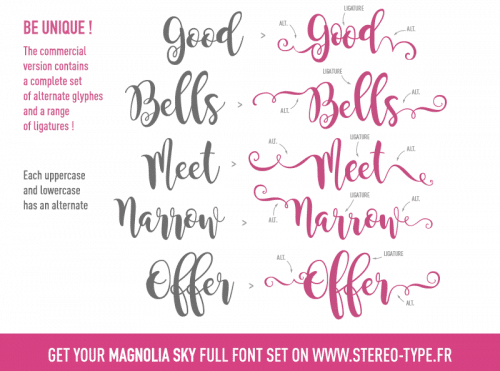 Magnolia Sky Font