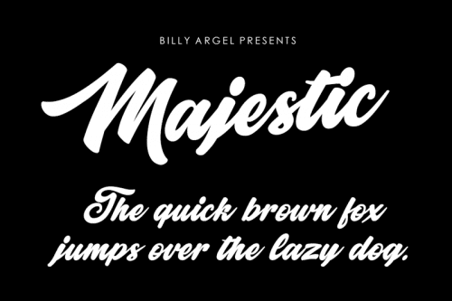 Majestic Script Font