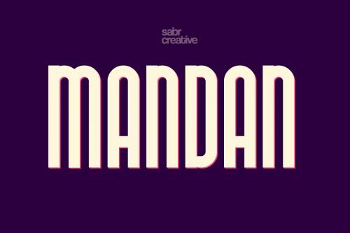 Mandan Display Font
