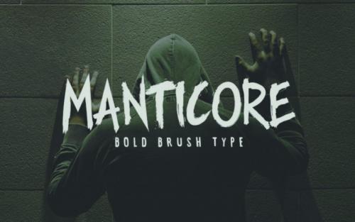 Manticore Brush Font