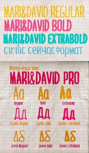 MariDavid Bold Font