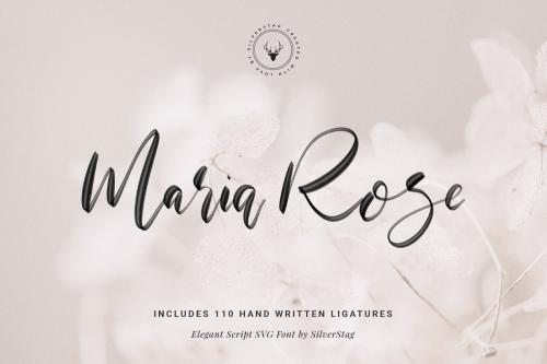 Maria Rose SVG Script Font
