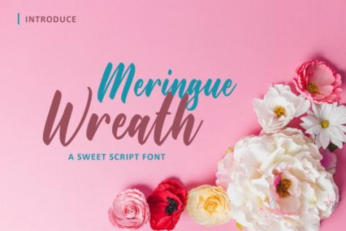 Maringue Wreath Script Font