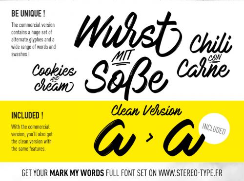 Mark My Words Font
