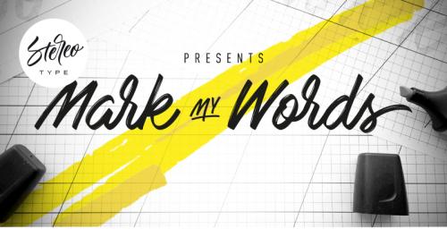 Mark My Words Font