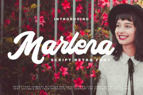 Marlena Script Retro Font