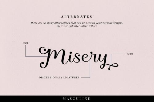 Masculine Script Font