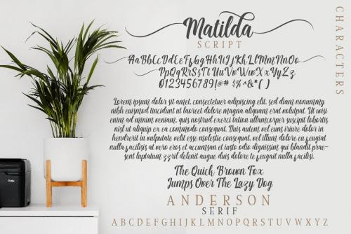 Matilda Anderson Scripts Font Duo