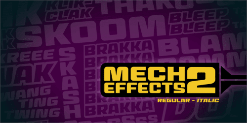 Mech Effects Font