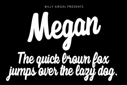 Megan Script Font