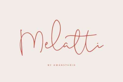 Melatti Handwritten Font 1