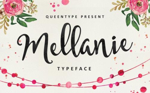 Mellanie Brush Font