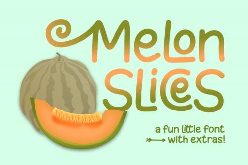Melon Slices a Fun Little Font