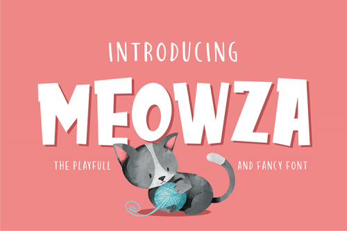 Meowza Playfull and Fancy Font