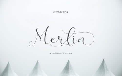 Merlin Script Font