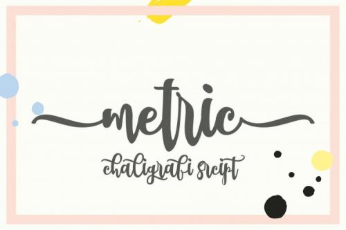 Metric Calligraphy Font