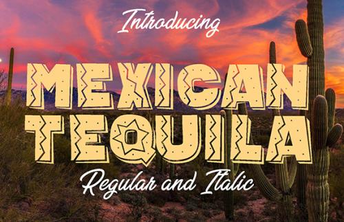 Mexican Tequila Font