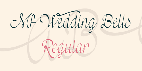 Mf Wedding Bells Font