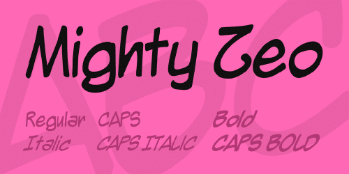 Mighty Zeo Font