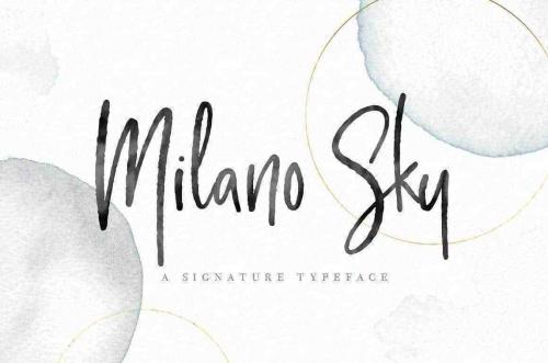 Milano Sky Script Font Free