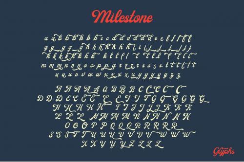 Milestone Script Font