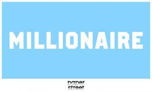 Millionaire Display Font