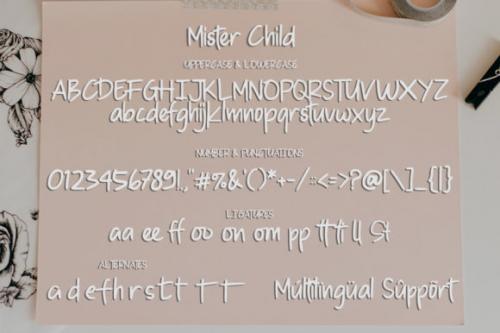 Mister Child Script Font