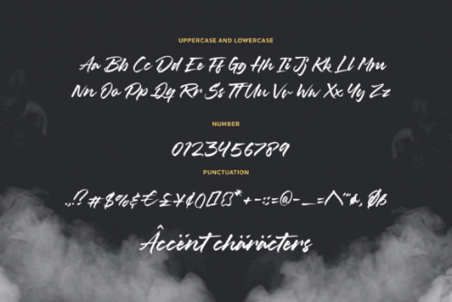 Misty Black Script Font