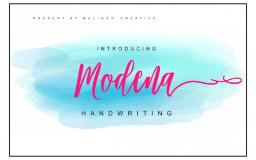 Modena Script Font