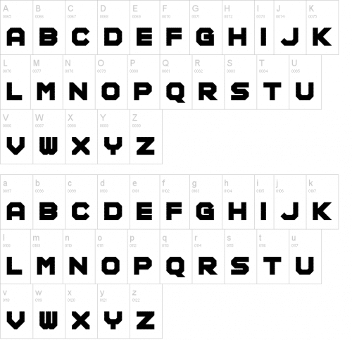 Modular Amplitude Font