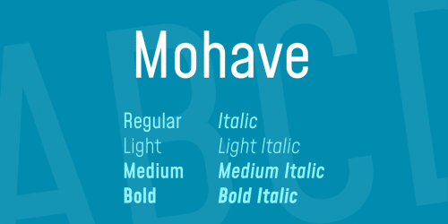 Mohave Font
