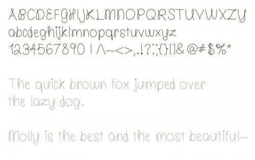 Molly is the Best Script Font