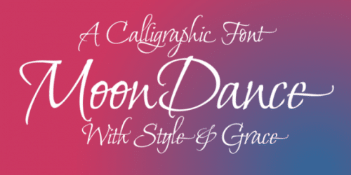 MoonDance Typeface Font