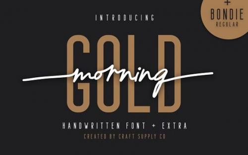 Morning Gold Script Font