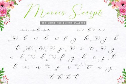 Morris Calligraphy Font