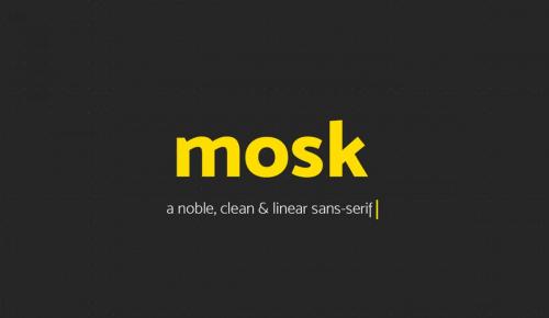 Mosk Typeface Font