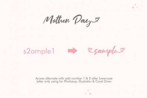 Mother Day Script Font