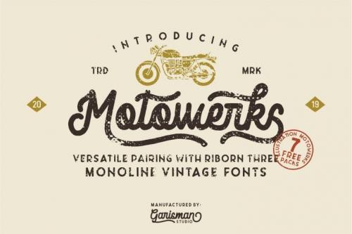 Motowerks Vintage Script Font