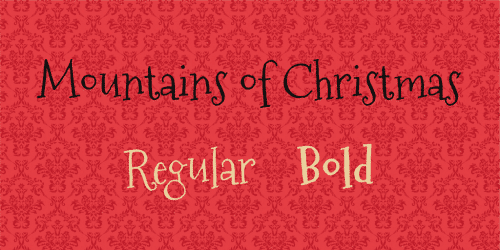 Mountains of Christmas Font Family