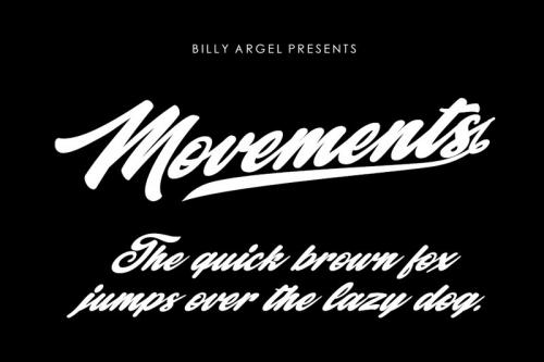 Movements Script Font