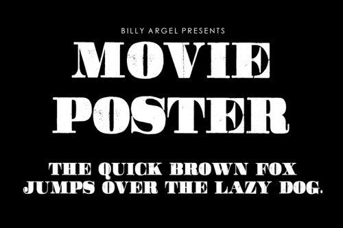Movie Poster Font