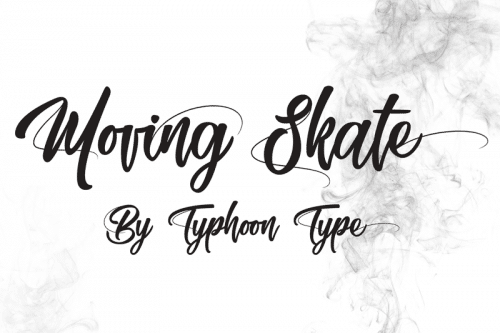 Moving Skate Script Font
