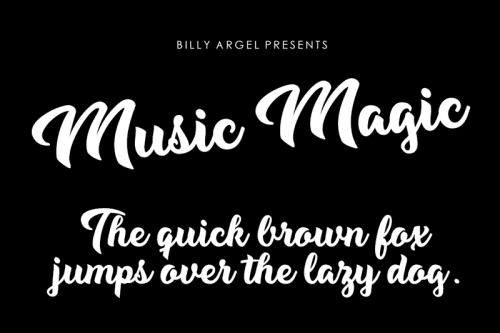 Music Magic Script Font