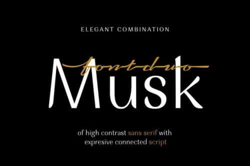 Musk Sans Serif Typeface Font