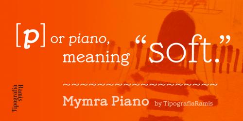 Mymra Piano Font