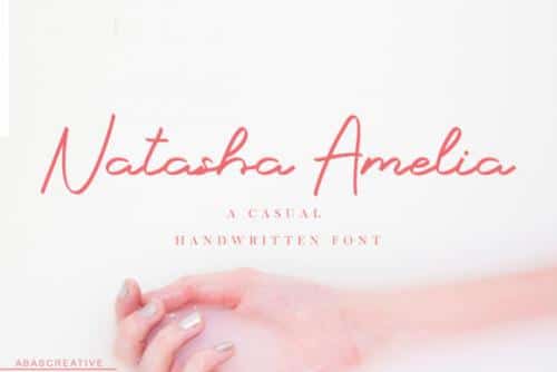 Natasha Amelia Script Font