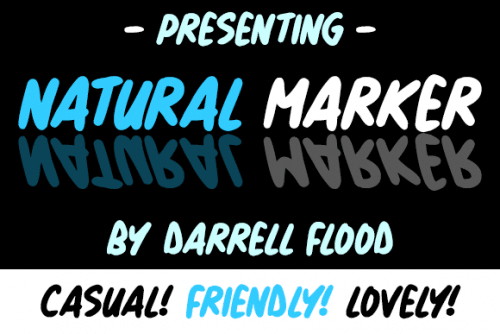 Natural Marker Font