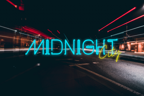 Neoncity Script Font Duo